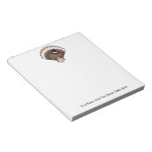 かわいい七面鳥の感謝祭 ノートパッド (アングル)