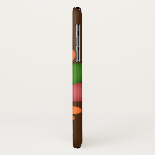 かわいい七面鳥を加えます一流の感謝祭をがつがつむさぼって下さい Case-Mate iPhoneケース (裏面/左)