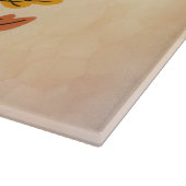 かわいい七面鳥ハッピー感謝祭裁断ボード カッティングボード (角)