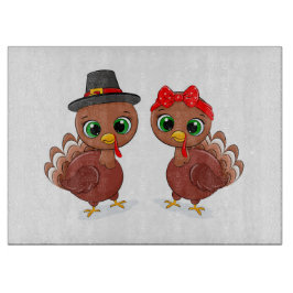 かわいい七面鳥 カッティングボード