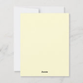 かわいい七面鳥 シーズンカード (裏面)