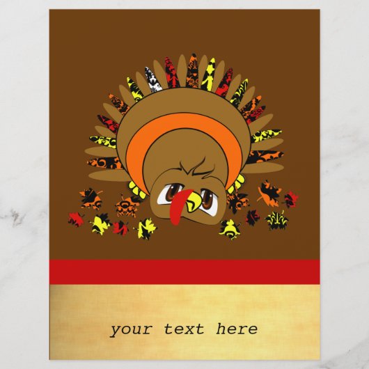 かわいい七面鳥 チラシ (正面)