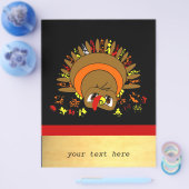 かわいい七面鳥 チラシ (シングル)