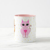 かわいい三匹の猫 マグカップ (中央)
