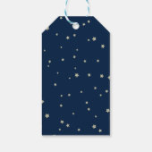 かわいい三日月テディベア赤ちゃんシャワー ギフトタグ (裏面)