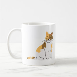 かわいい三毛猫のコーヒーマグ – 愛らしい猫好きマグ コーヒーマグカップ