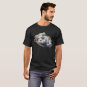 かわいい三毛猫の写真 Tシャツ (正面フル)