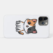 かわいい三毛猫の子猫のキャラクター Case-Mate iPhoneケース (裏面(横))