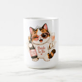 かわいい三毛猫の花嫁さん コーヒーマグカップ (中央)