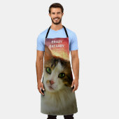 かわいい三毛猫 エプロン (着用した状態)