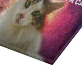 かわいい三毛猫 カッティングボード (角)