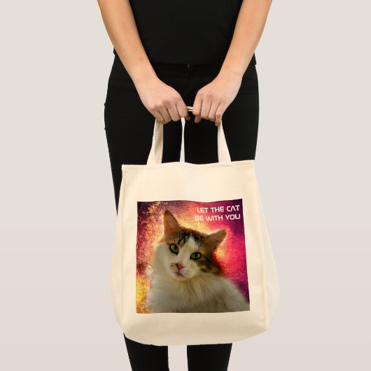 かわいい三毛猫 トートバッグ (正面(商品))