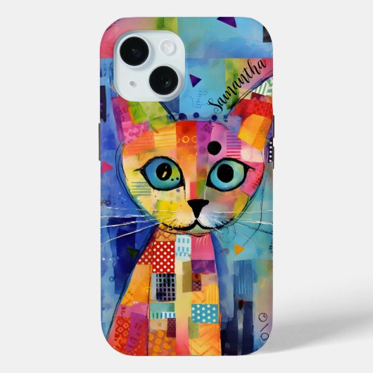 かわいい三毛猫 パーソナライズデザイン Case-Mate iPhoneケース (裏面)