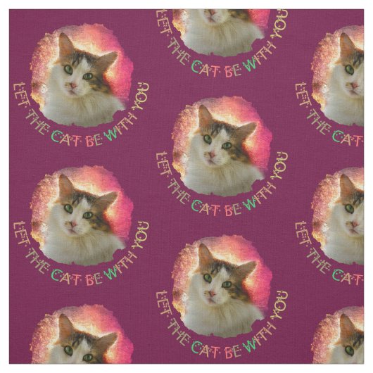 かわいい三毛猫 ファブリック (見本)