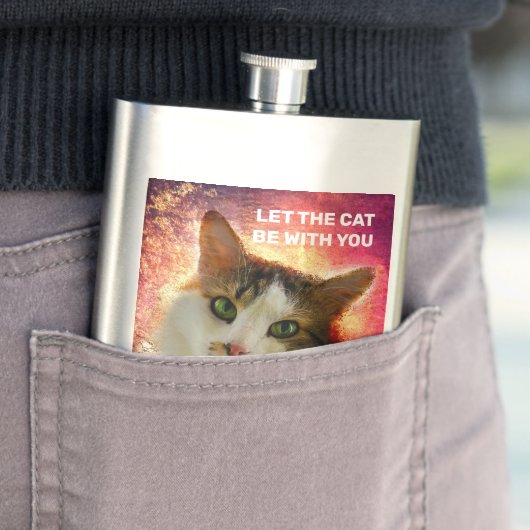 かわいい三毛猫 フラスク (インサイチュ)