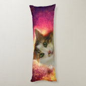 かわいい三毛猫 ボディピロー (裏面 (縦))