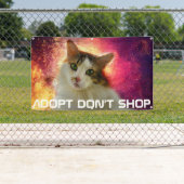 かわいい三毛猫 横断幕 (インサイチュ)