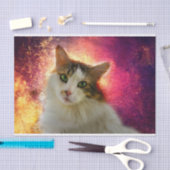 かわいい三毛猫 薄葉紙 (クラフト)