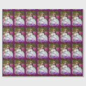 かわいい三色のビーグル犬の子犬のミルクのチュンギフト ラッピングペーパー (フラット)