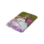 かわいい三色のビーグル犬の子犬ミルクのチュンソフトラグ バスマット (アングル)