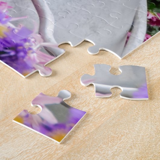 かわいい三色のビーグル犬犬の子犬の撹乳器-ゲームのジグソーパズル ジグソーパズル (側面)