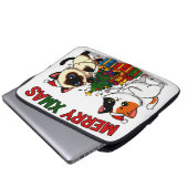 かわいい三色猫 & シャム猫の子猫の贈り物 ラップトップスリーブ (正面下部)