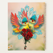 かわいい上機嫌の鳥たち。 プランナー手帳 (裏面)