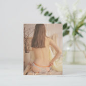 かわいい下着モデルの写真 ポストカード (スタンド正面)