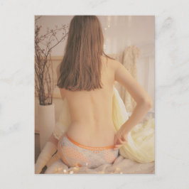 かわいい下着モデルの写真 ポストカード