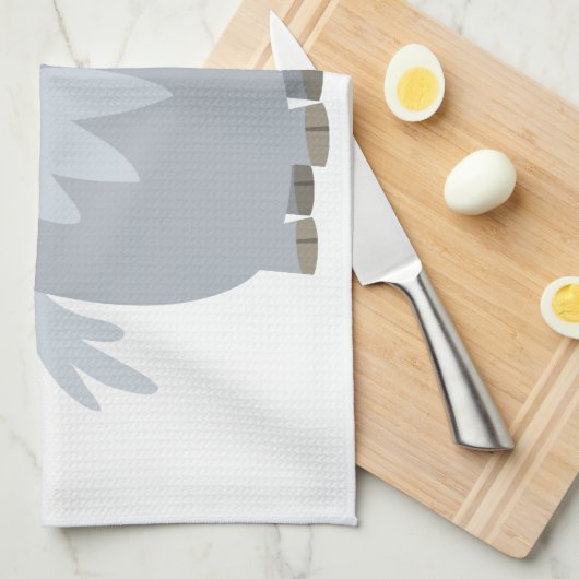 かわいい不可解な漫画ユニコーンのキッチンタオル キッチンタオル (四つ折り)