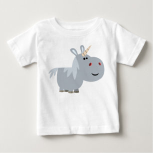 かわいい不可解な漫画ユニコーンベビーTシャツ ベビーTシャツ