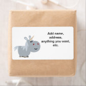 かわいい不可解な漫画ユニコーン出荷ラベル ラベル (インサイチュ)