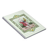 かわいい不思議の国のアリスのレイトホワイトラビットアート ノートブック (右側)