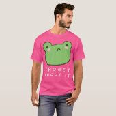 かわいい不機嫌な美的カエルを怒らせる Tシャツ (正面フル)