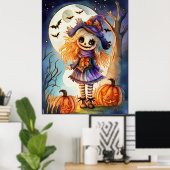 かわいい不気味かかし ポスター (ホームオフィス)