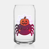 かわいい不気味かわいいハロウィンスパイダー ガラス缶 (裏面)