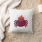かわいい不気味かわいいハロウィンスパイダー クッション (ブランケット)