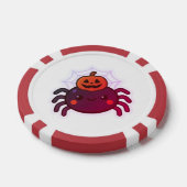 かわいい不気味かわいいハロウィンスパイダー ポーカーチップ (シングル)