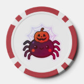 かわいい不気味かわいいハロウィンスパイダー ポーカーチップ (裏面)