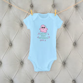 かわいい不気味がハロウィーン名前をカスタムする ベビーボディスーツ