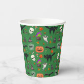 かわいい不気味とハロウィン 紙コップ (裏面)