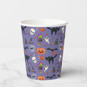 かわいい不気味とハロウィン 紙コップ (裏面)