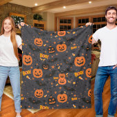 かわいい不気味とハロウィーンをテーマにした居心地の良い フリースブランケット