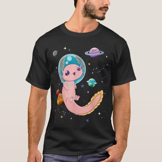 かわいい不気味なアニメパステルゴシック服宇宙アクソロット Tシャツ (正面)