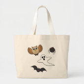 かわいい不気味なナイトクリージャーセット ラージトートバッグ (正面)