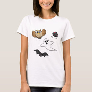 かわいい不気味なナイトクリージャーセット Tシャツ
