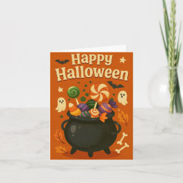 かわいい不気味なハロウィン シーズンカード