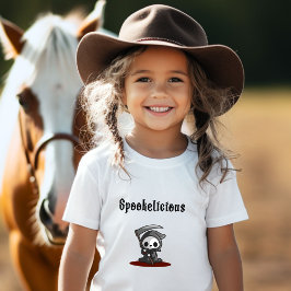 かわいい不気味なハロウィーンの死神 Tシャツ