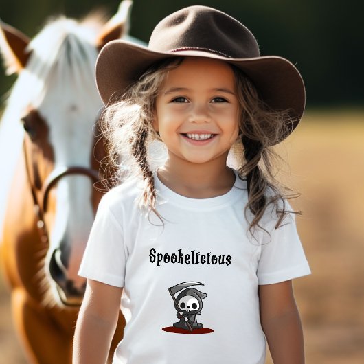 かわいい不気味なハロウィーンの死神 Tシャツ