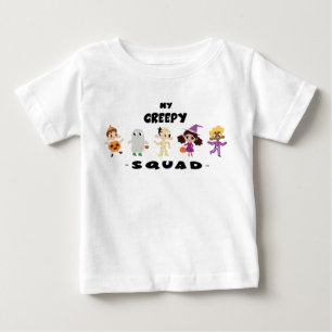 かわいい不気味なハロウィーンの衣装 ベビーTシャツ
